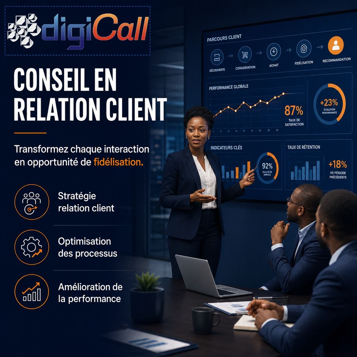 Conseil et accompagnement en relation client
